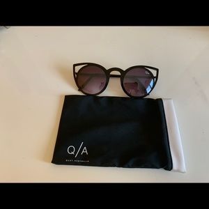 Quay black cat style sunglasses